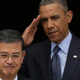 Veterans Affairs Secretary Eric Shinseki (foreground) arrives with President Barack Obama at the White House for the beginning of the Wounded Warrior Project’s Soldier Ride April 17, 2013.
Win McNamee/Getty Images